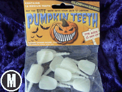 Glow In The Dark Buck Pumpkin Teeth