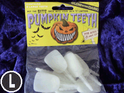 Glow In The Dark Buck Pumpkin Teeth