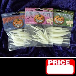 3 Pack - Glow In The Dark Fang Pumpkin Teeth