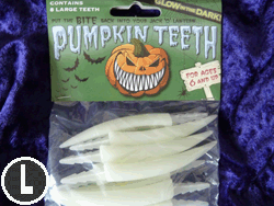 Glow In The Dark Fang Pumpkin Teeth