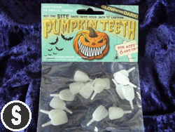 Glow In The Dark Buck Pumpkin Teeth 