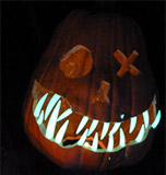 Pumpkin with glow in the dark teeth thumb