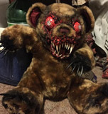 Scary teddy bear thumb